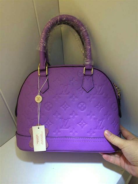 louis vuitton pink purple bag